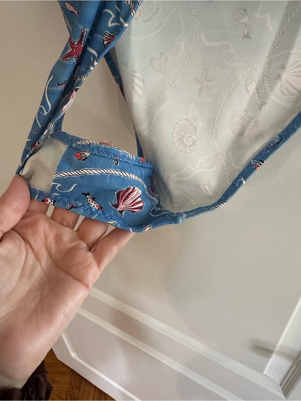 Doen Blue Shell-Print One-Piece Swimsuit - Picture 5 of 5